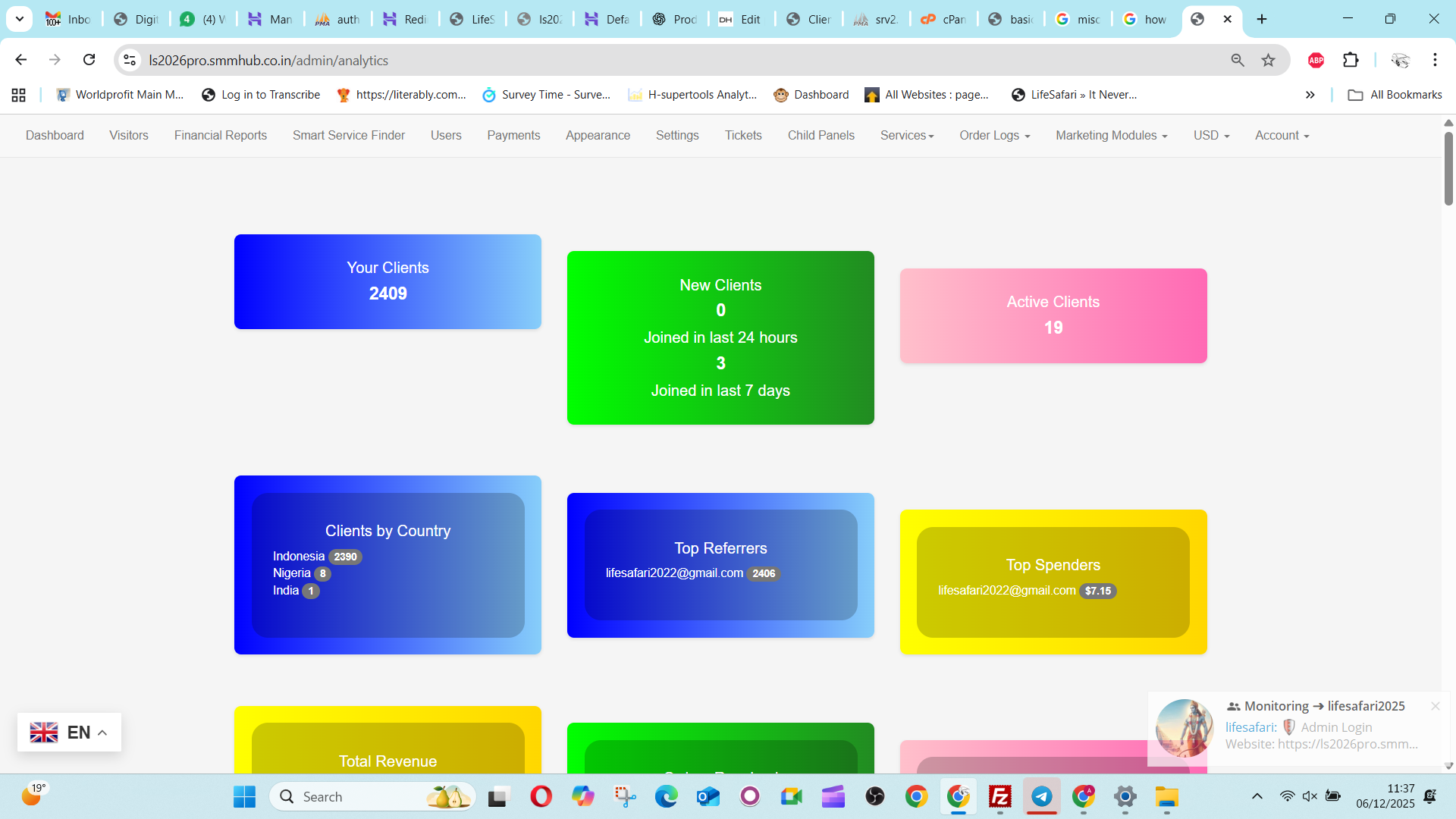 LifeSafari 2026 – SMM Panel Script